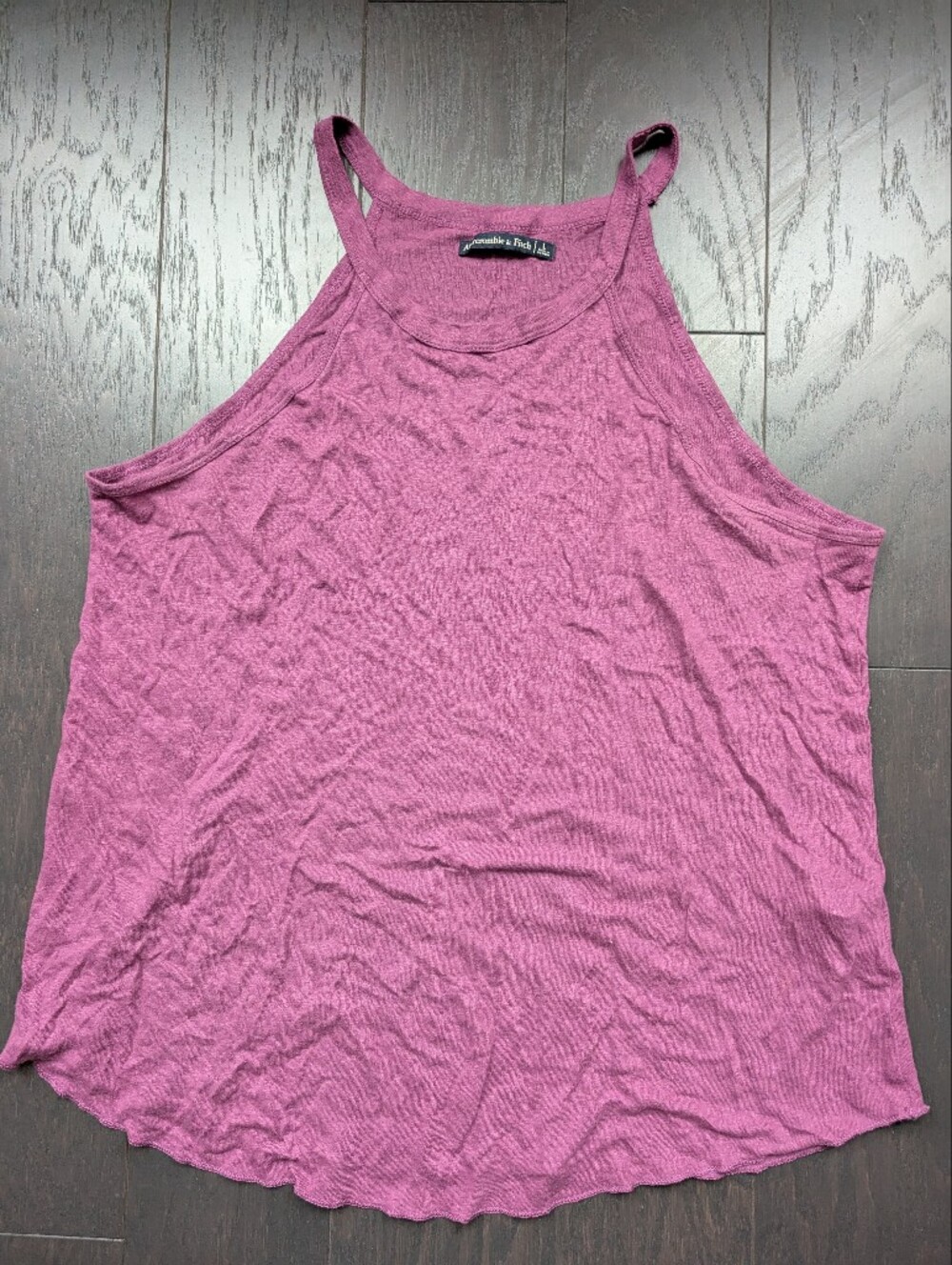 Abercrombie & Fitch Mauve High-Neck Halter Tank - Women's Size L